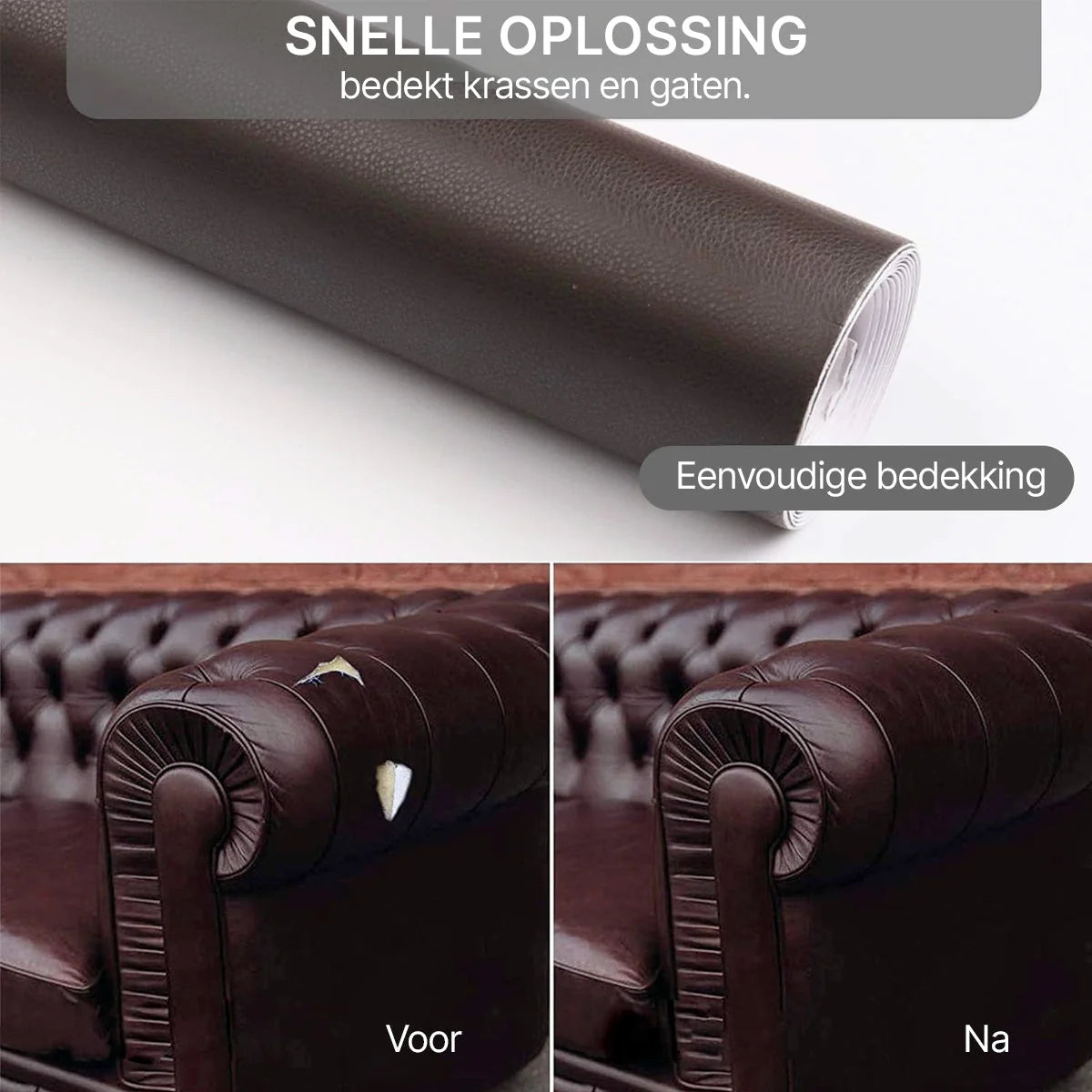 Leather Repair Patch Self-Adhesive Flexible PU Leather