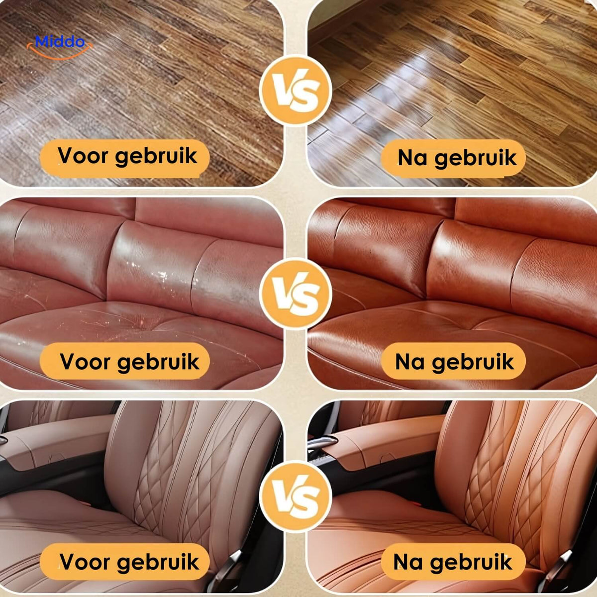 Leather & Wood Repair Balm Scratch Remover With Brush