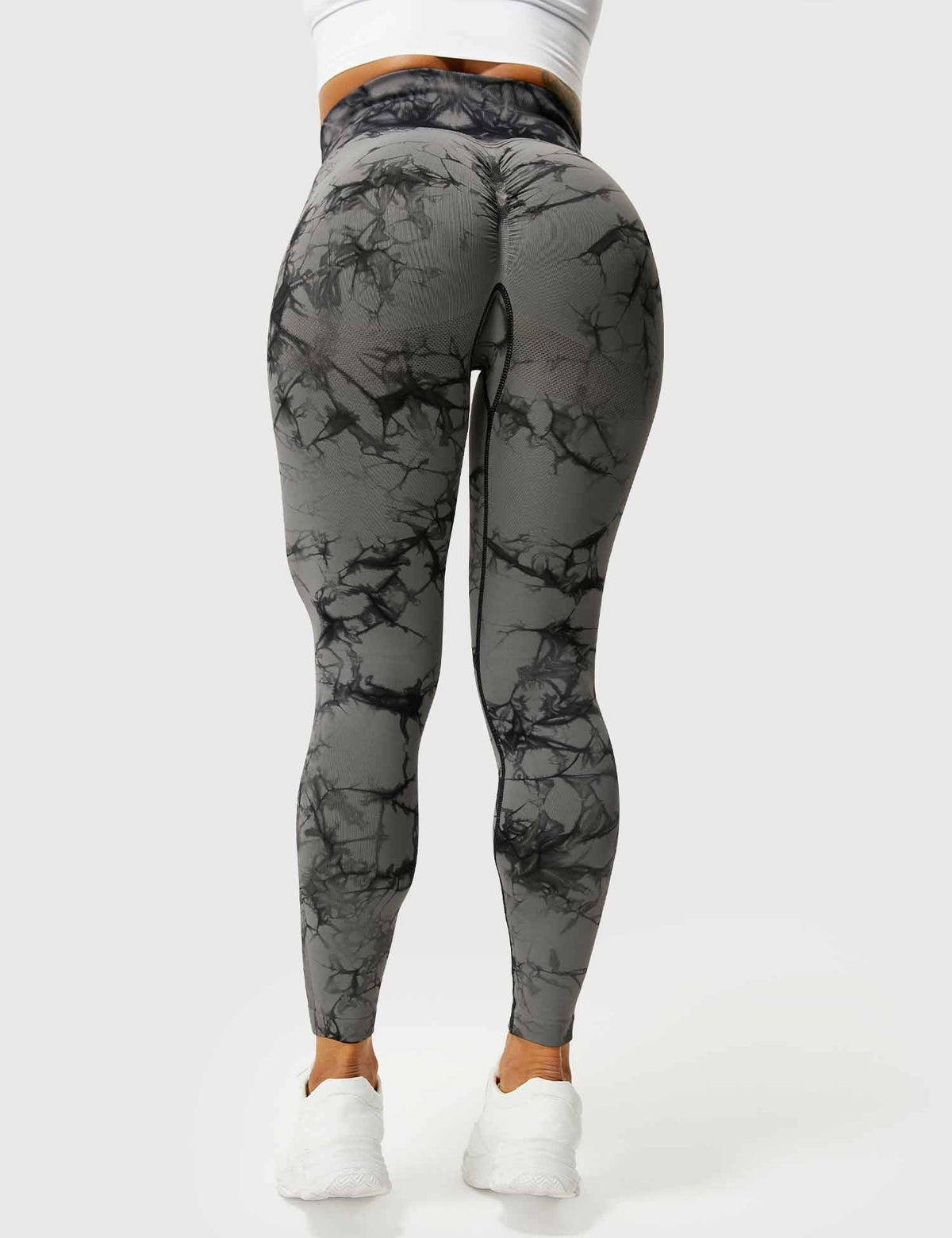 Leggings Tie-Dye High-Waist Machine Washable