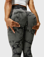Leggings Tie-Dye High-Waist Machine Washable