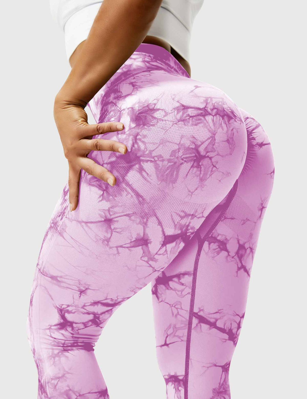 Leggings Tie-Dye High-Waist Machine Washable