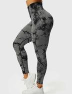 Leggings Tie-Dye High-Waist Machine Washable