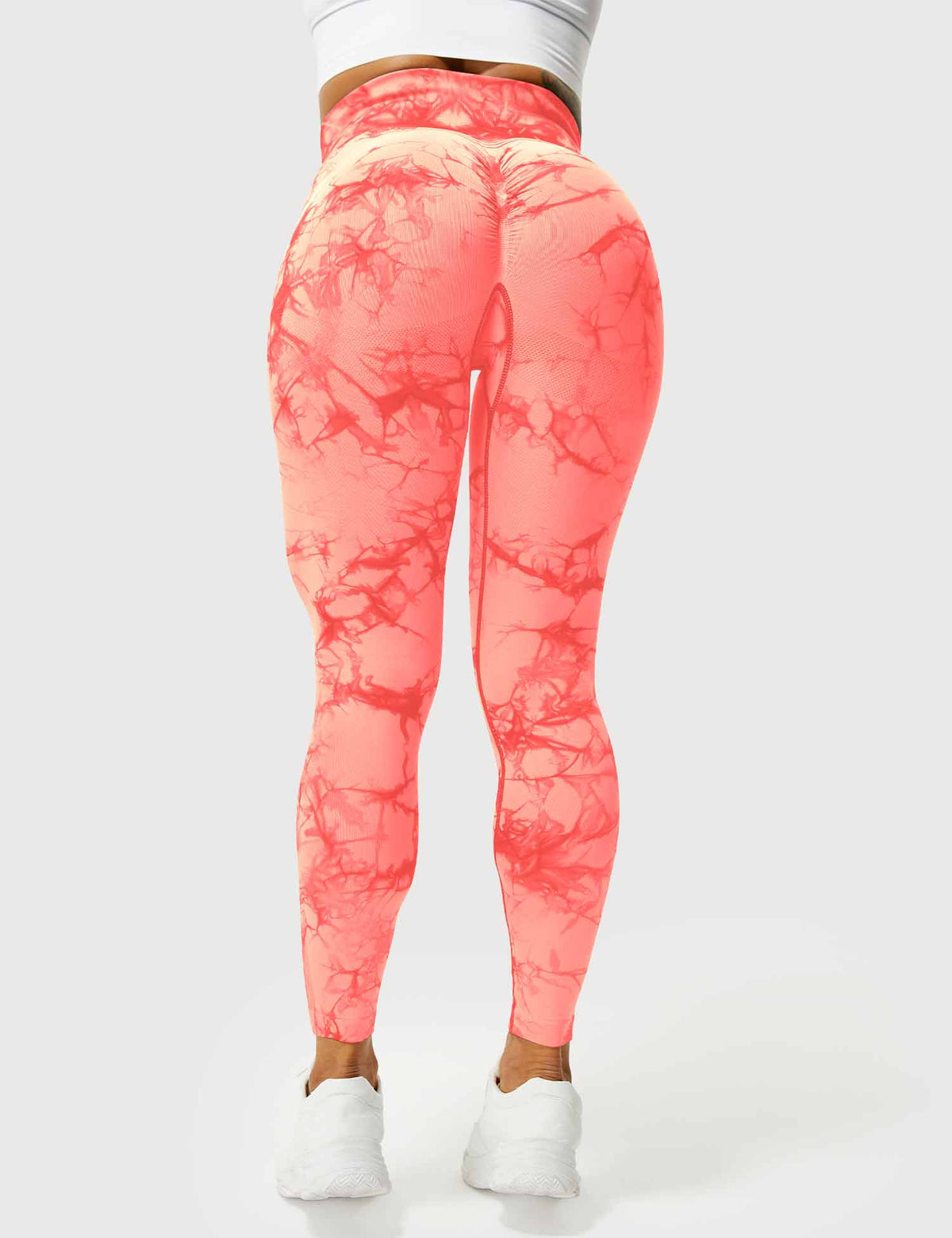 Leggings Tie-Dye High-Waist Machine Washable