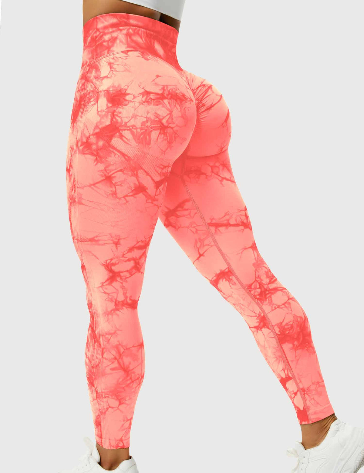 Leggings Tie-Dye High-Waist Machine Washable