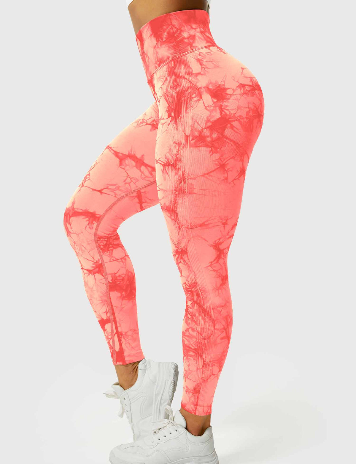 Leggings Tie-Dye High-Waist Machine Washable