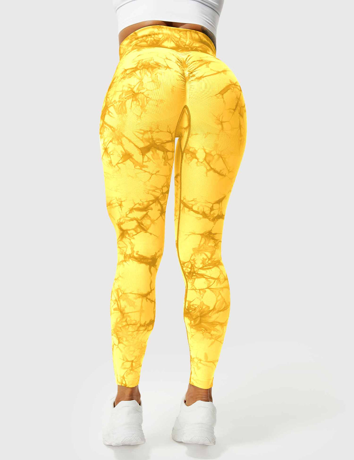 Leggings Tie-Dye High-Waist Machine Washable