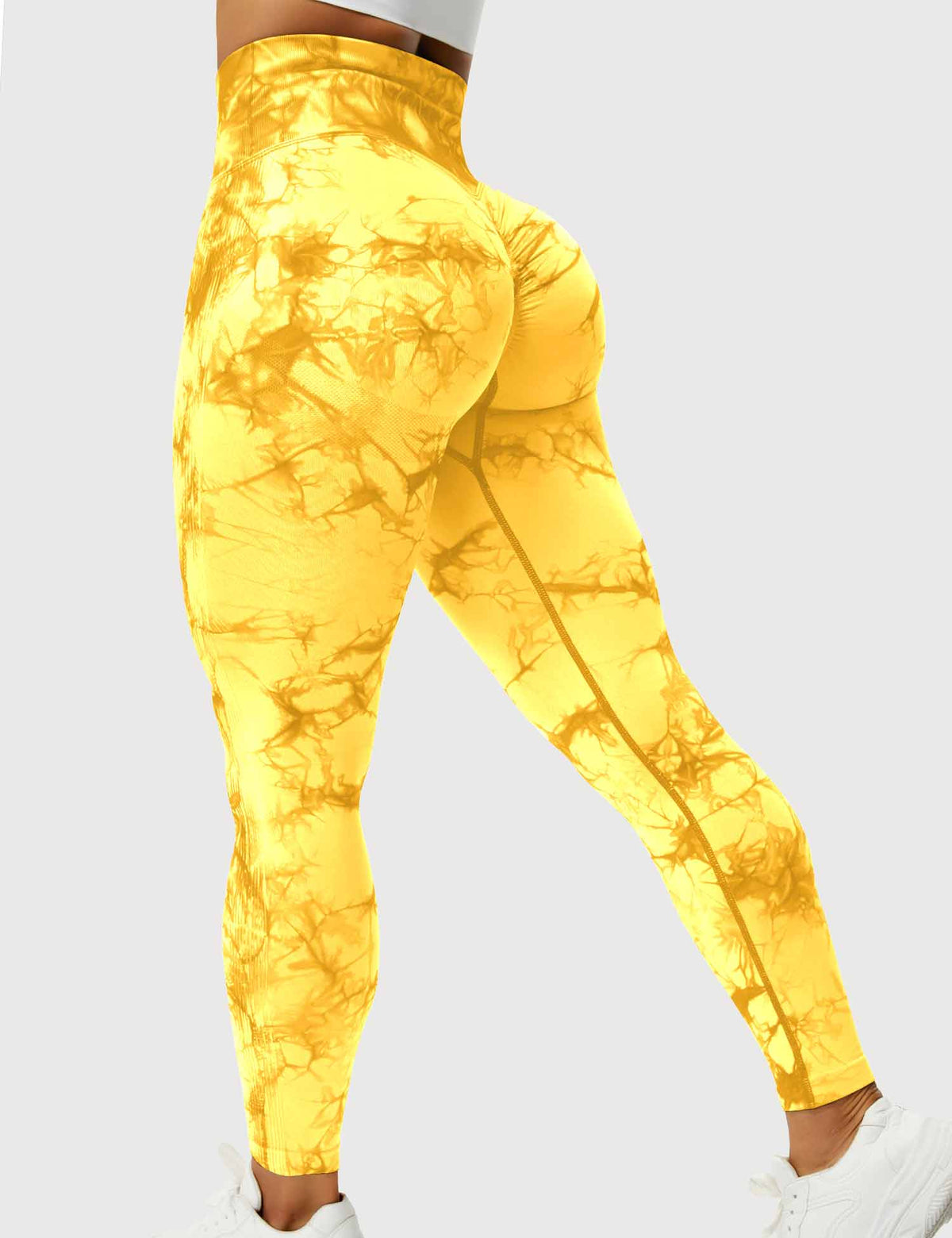Leggings Tie-Dye High-Waist Machine Washable