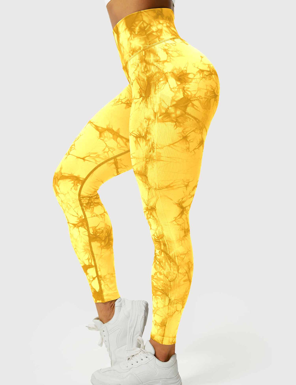 Leggings Tie-Dye High-Waist Machine Washable