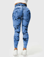 Leggings Tie-Dye High-Waist Machine Washable