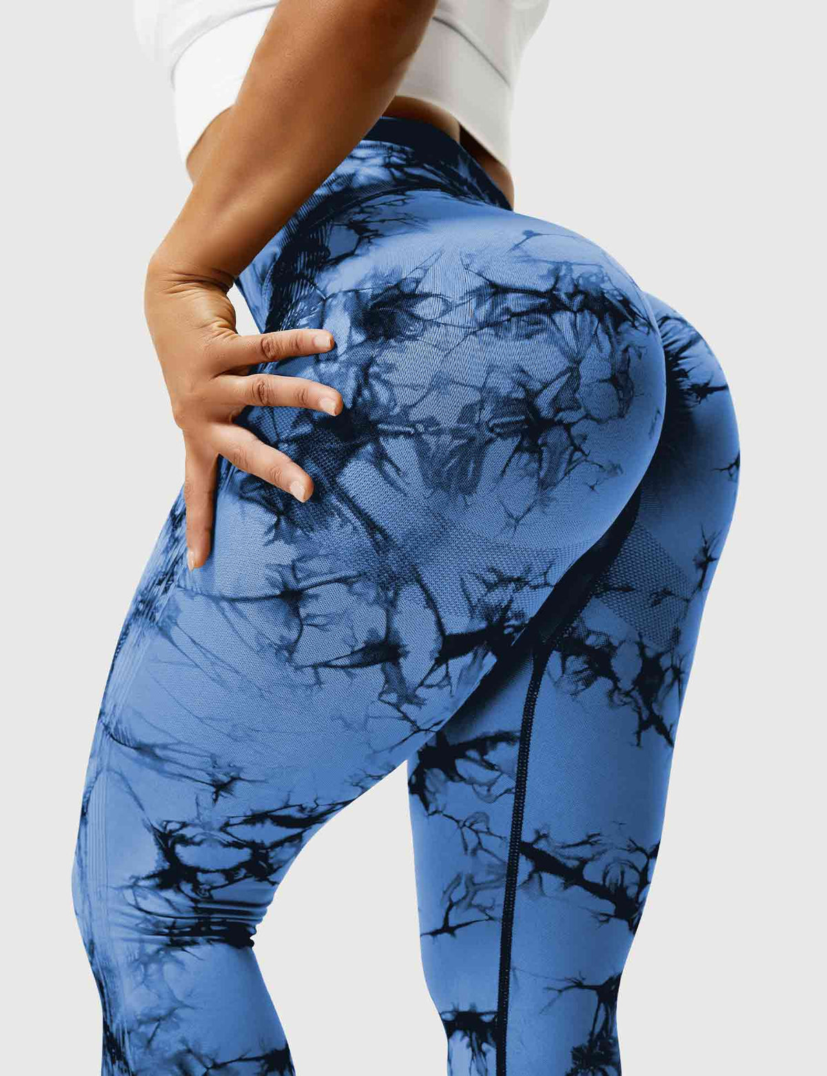 Leggings Tie-Dye High-Waist Machine Washable