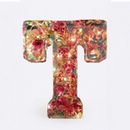 Letter Light Real Dried Flowers Warm LED USB Powered