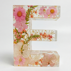 Letter Light Real Dried Flowers Warm LED USB Powered