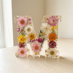 Letter Light Real Dried Flowers Warm LED USB Powered