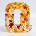 Letter Light Real Dried Flowers Warm LED USB Powered