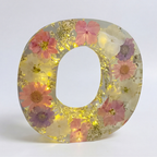 Letter Light Real Dried Flowers Warm LED USB Powered