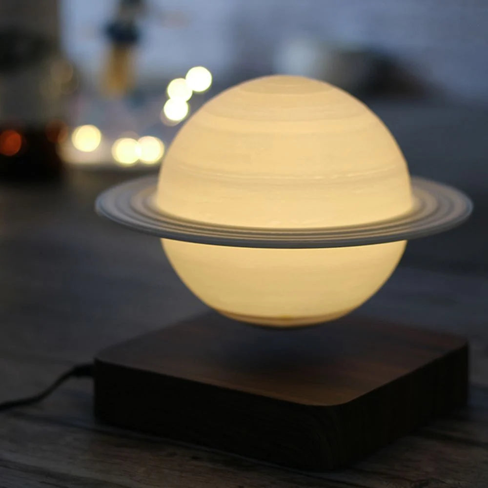Levitating Lamp Magnetic 360-Degree Rotation Warm & Cool Lighting