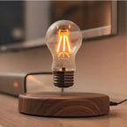 Levitating Lamp Magnetic Floating Walnut Base