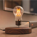 Levitating Lamp Magnetic Floating Walnut Base