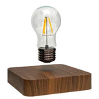 Levitating Lamp Magnetic Floating Walnut Base