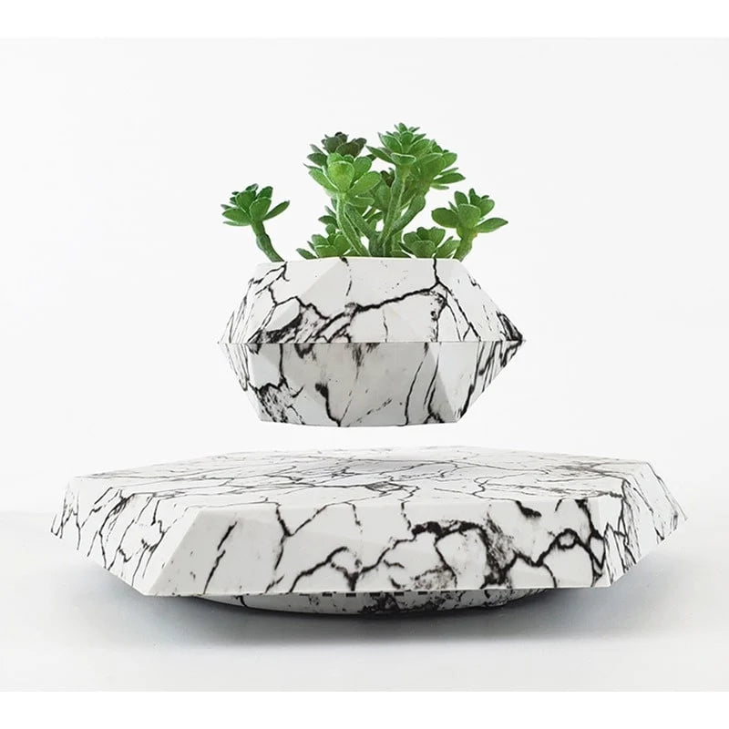 Levitating Plant Pot Magnetic Levitation 360 Degree Rotation