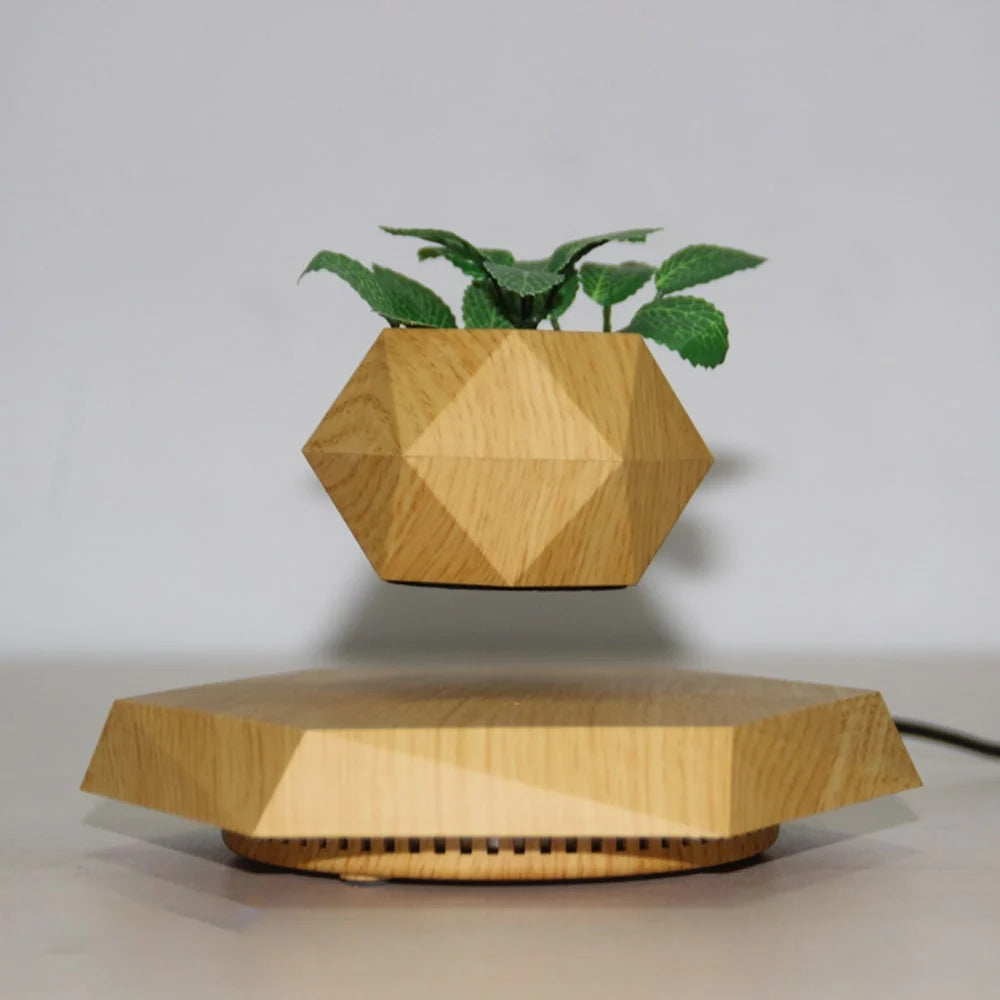 Levitating Planter Magnetic Hexagonal Base