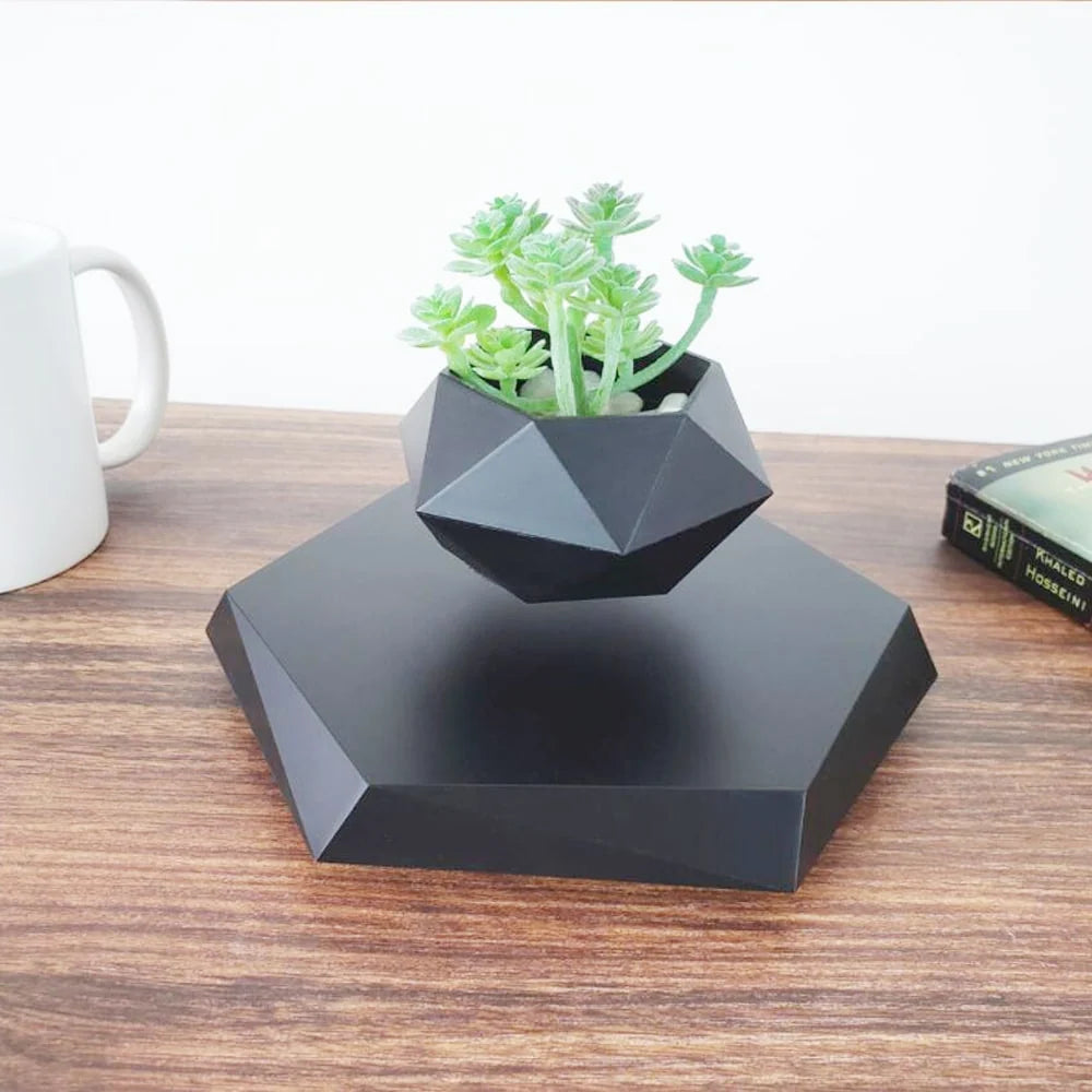 Levitating Planter Magnetic Hexagonal Base