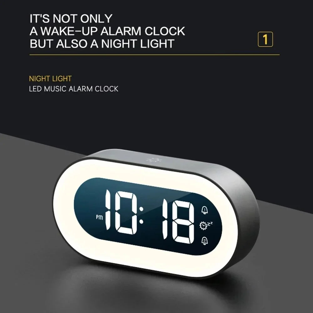 Light Alarm Clock Sunrise Simulation Dimmable Night Light