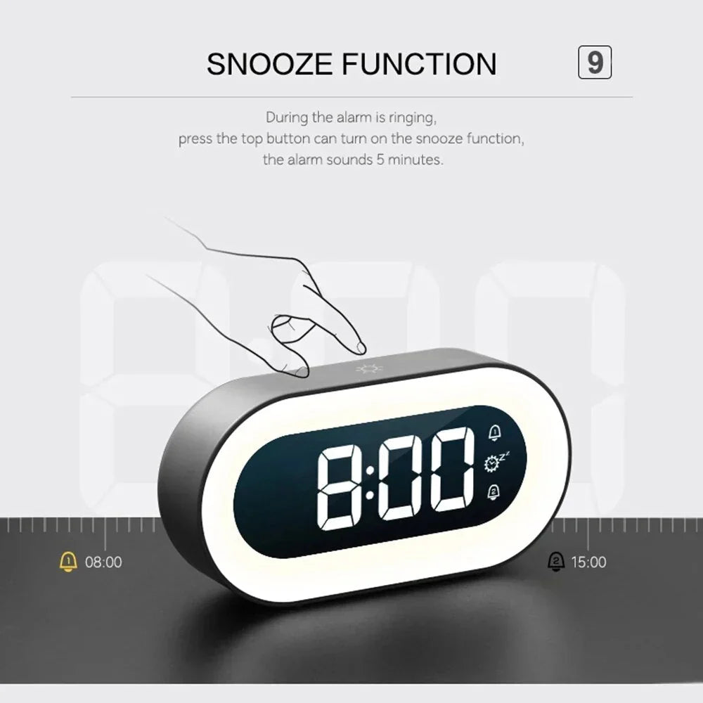 Light Alarm Clock Sunrise Simulation Dimmable Night Light