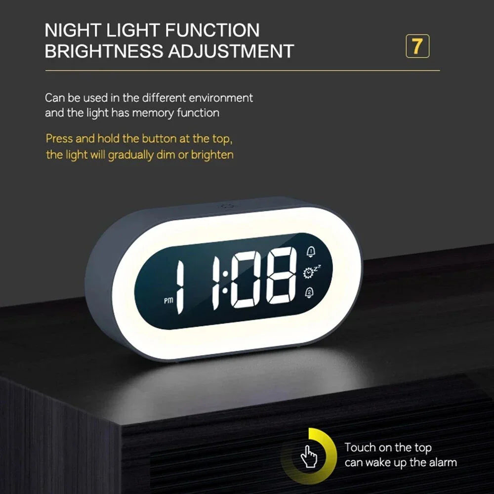 Light Alarm Clock Sunrise Simulation Dimmable Night Light