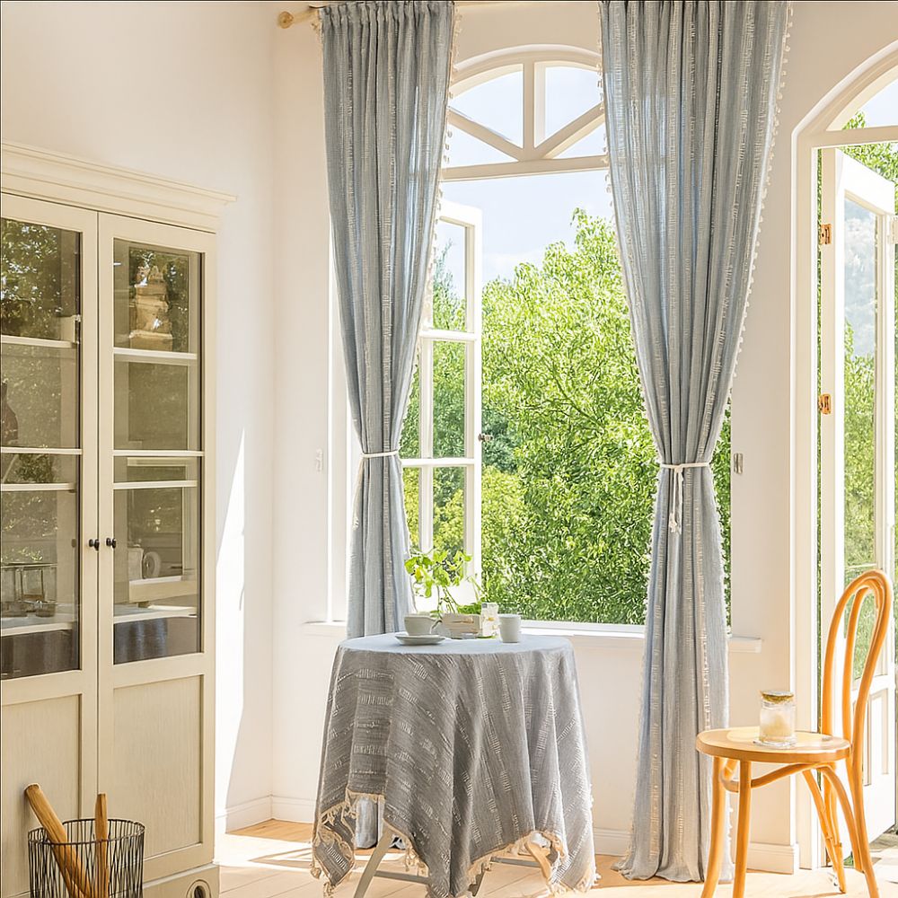 Light-Filtering Microfiber Sheer Curtain (Grommet Or Rod Pocket)