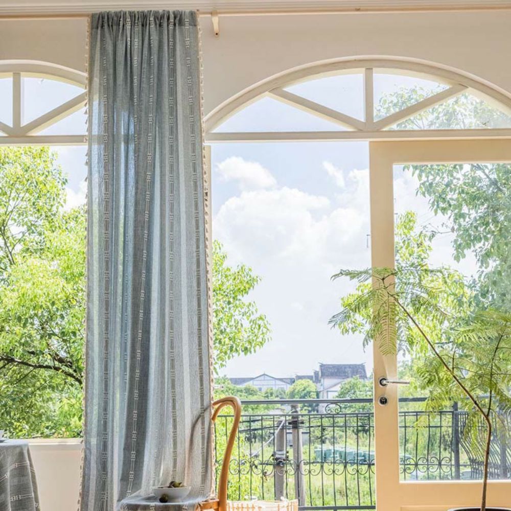 Light-Filtering Microfiber Sheer Curtain (Grommet Or Rod Pocket)