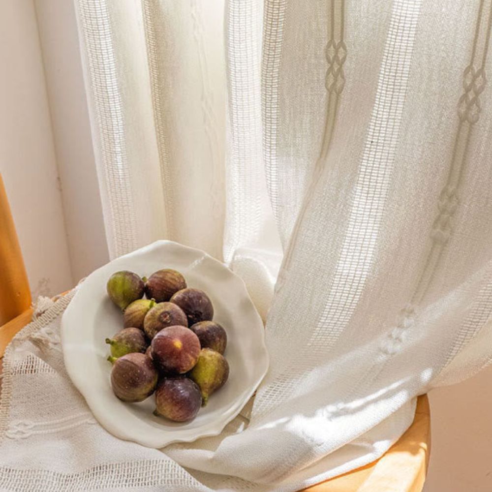 Light-Filtering Microfiber Sheer Curtain (Grommet Or Rod Pocket)