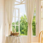 Light-Filtering Microfiber Sheer Curtain (Grommet Or Rod Pocket)