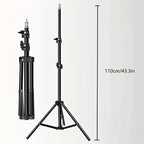 Light Stand Adjustable 43.3 Inch Aluminum LED Lamp Included