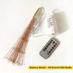 Light String Firework Design 200 LEDs Solar & Battery