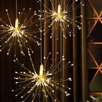 Light String Firework Design 200 LEDs Solar & Battery