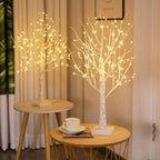 Light Tree Birch Texture Warm LED USB & Battery