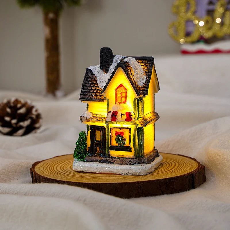 Lighted Christmas House Handcrafted Warm LED Weatherproof