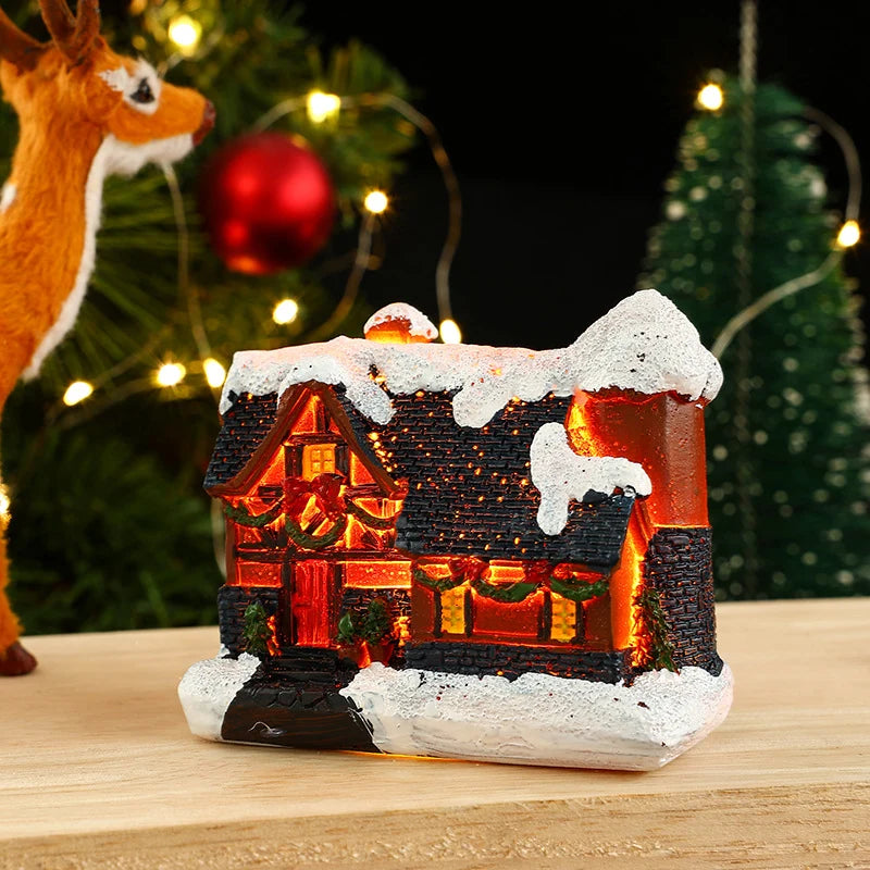 Lighted Christmas House Handcrafted Warm LED Weatherproof