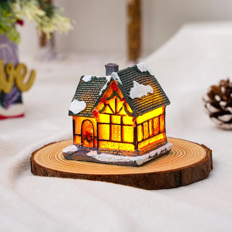 Lighted Christmas House Handcrafted Warm LED Weatherproof