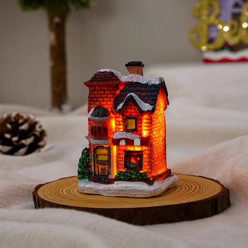 Lighted Christmas House Handcrafted Warm LED Weatherproof