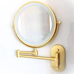 Lighted Makeup Mirror Adjustable Brightness Tri-Color 3x Magnification Rechargeable