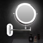 Lighted Makeup Mirror Adjustable Brightness Tri-Color 3x Magnification Rechargeable