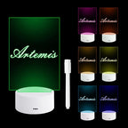 Lighted Message Board Illuminated Acrylic With Light Pen