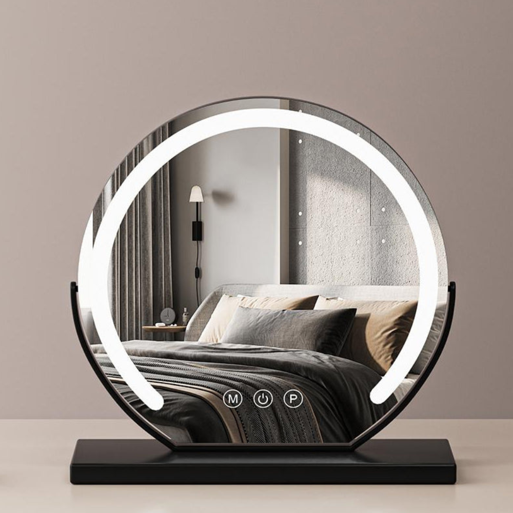 Lighted Vanity Mirror Tri-Tone LED 360° Rotation Rechargeable