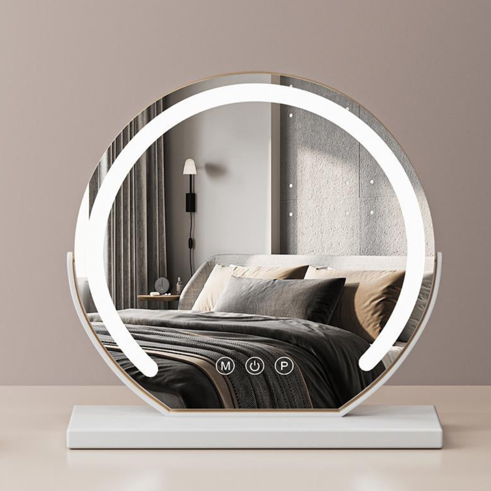Lighted Vanity Mirror Tri-Tone LED 360° Rotation Rechargeable