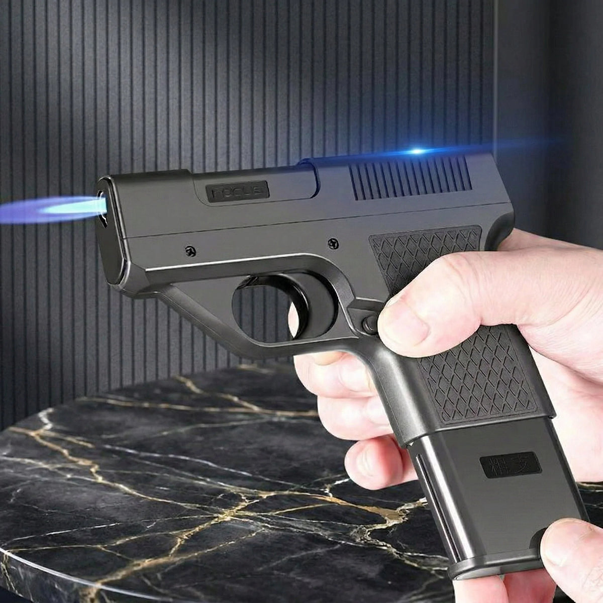 Lighter Refillable Jet Flame Hidden Compartment