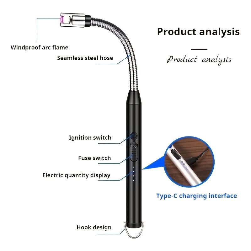 Lighter Windproof Compact Metal & ABS