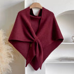 Lightweight Breathable Microfiber Triangle Shawl Cape