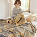 Lightweight Breathable Reversible Cotton Muslin Blanket
